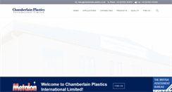 Desktop Screenshot of chamberlain-plastics.co.uk